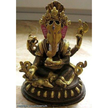 Ganesha*Kupferguss Gold...